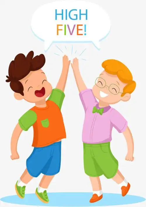 幼儿简笔画击掌