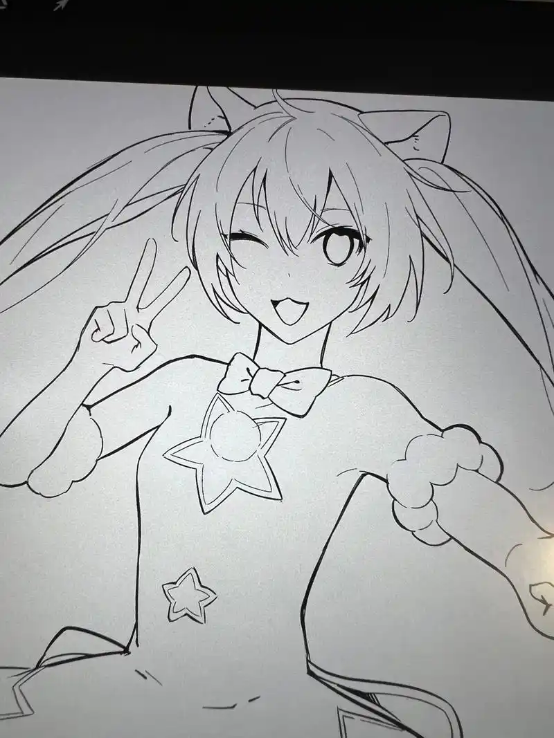 上色练习(苦恼.#图文伙伴计划 #画画 #二次元 #初音未来 - 抖音