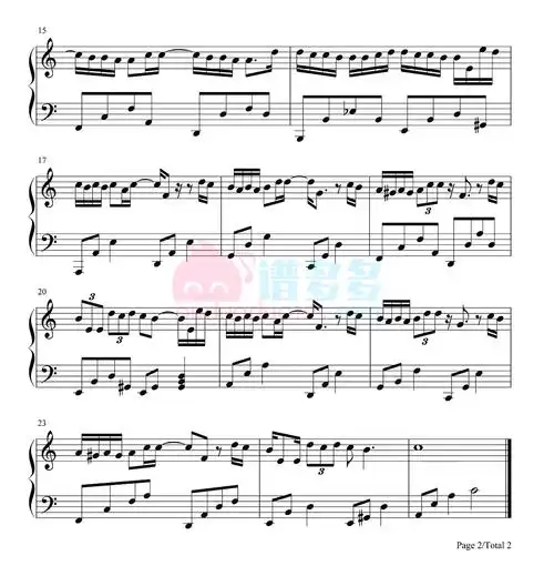 陈慧娴傻女钢琴谱