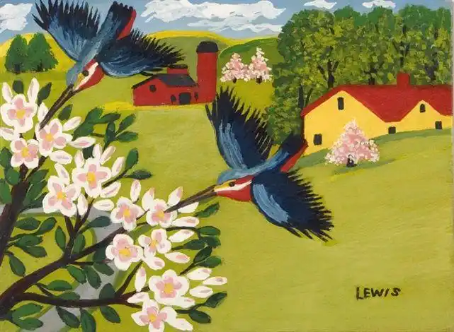 我找来了莫娣·刘易斯的作品