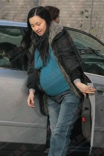 独家组图:陶虹本月产子 大肚产检徐峥贴身呵护