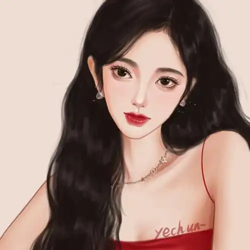 头像女手绘冷淡风