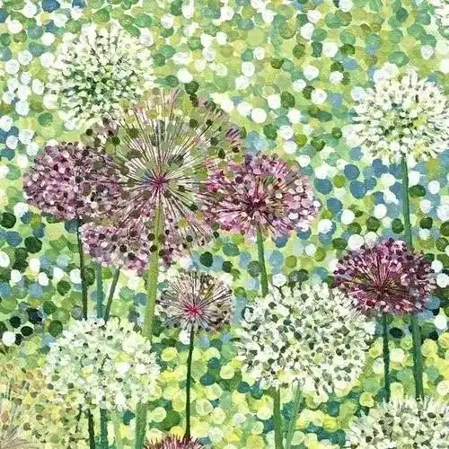 技法贴看完他们的点彩我把手上的画笔扔了