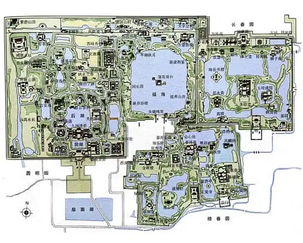 圆明园高清平面图