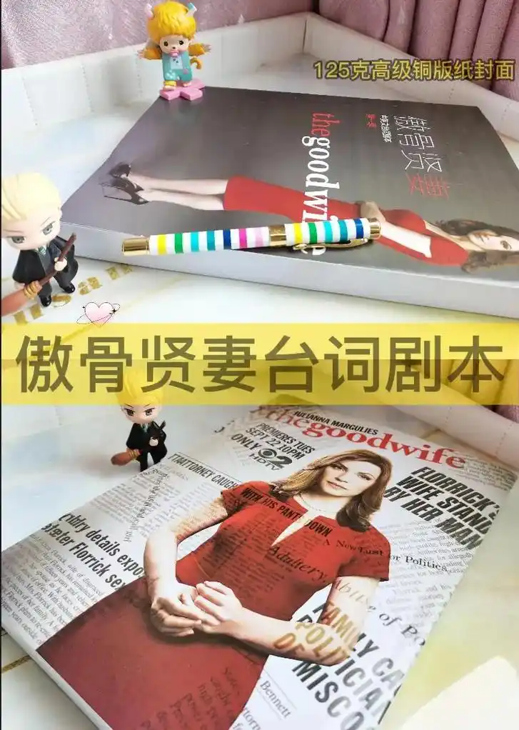 傲骨贤妻中英文台词剧本.实物纸质台词本: 中英对照第166季2 - 抖音