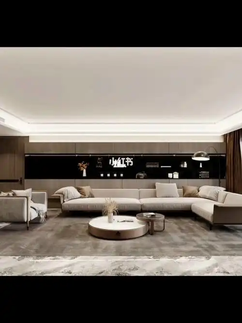 165平婚房装修灰咖色调的温馨家