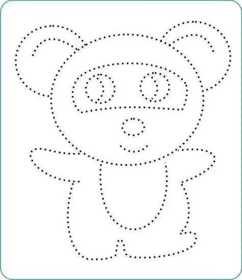 幼儿虚线简笔画描画儿童简笔画虚线