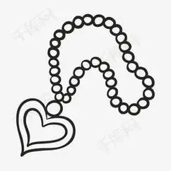 项链简笔画简单又漂亮 项链简笔画简单又漂亮贝壳