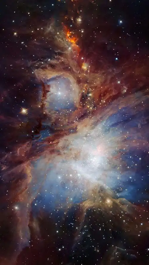 从神鹰i号望远镜拍摄到的猎户座大星云的红外图像08nasa