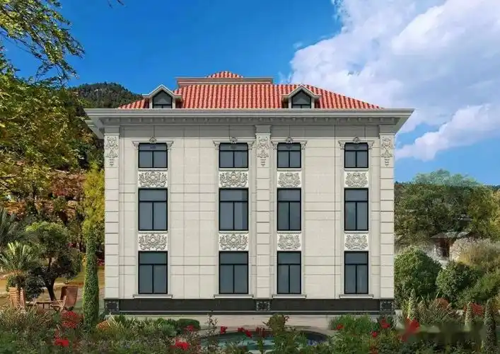 最新石材别墅外墙效果图收藏起来慢慢看