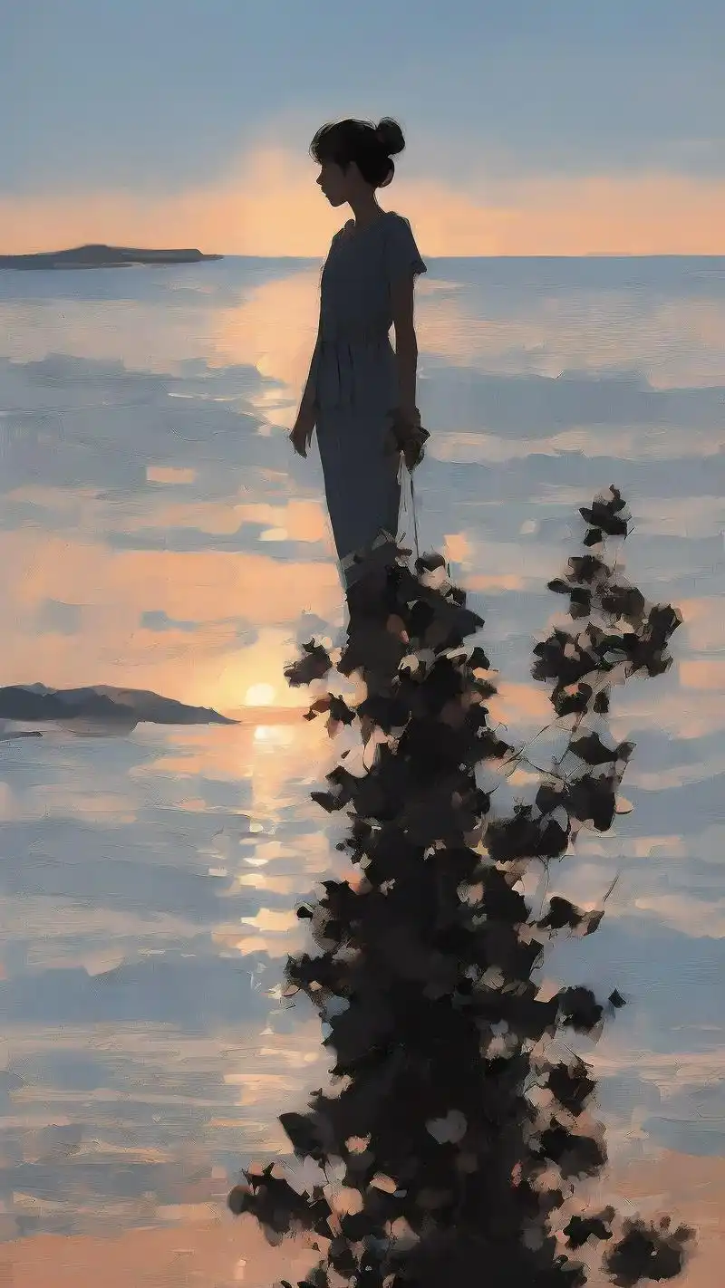 唯美女生背影壁纸,伤感氛围拉满90 分享一组唯美女生背影伤感壁纸