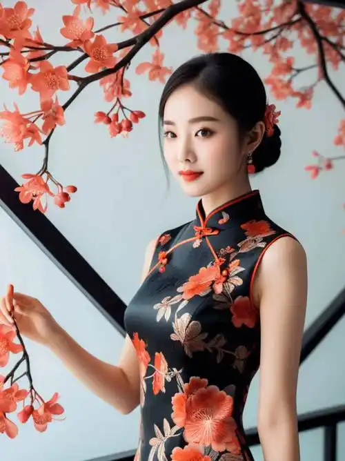 穿上旗袍的女子,仿佛穿越了时空的隧道,与那古时的佳人相遇,共同演绎