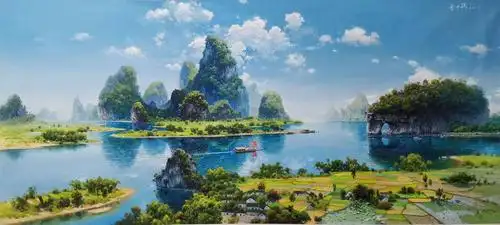 桂林山水油画新生代代表人物叶木汉