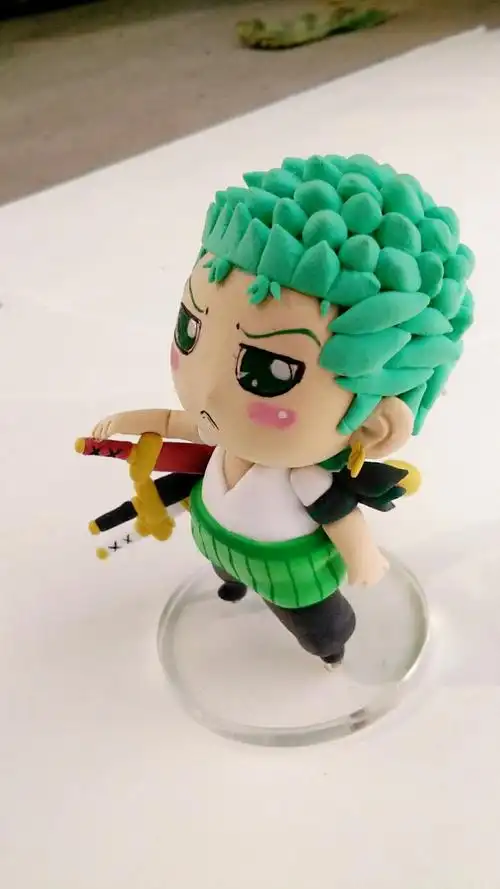 软陶,手工,diy,轻粘土 泥塑 动漫,索隆,海贼王,手办