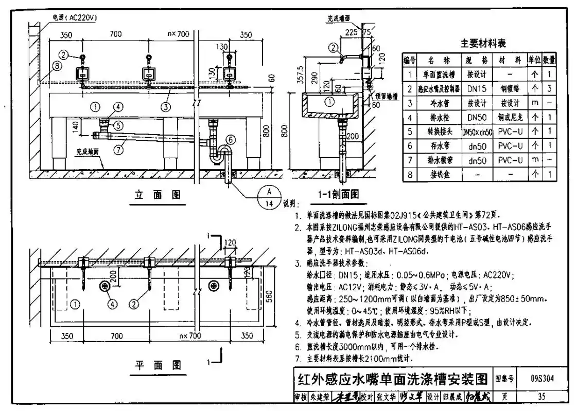 09s304 卫生设备安装图集-01