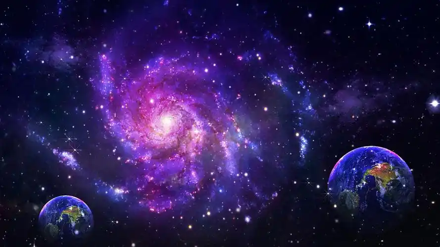 大气震撼宇宙星云星空粒子视频背景ae模板粒子星空背景