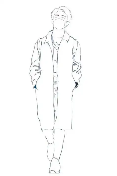 马天宇漫画简笔画