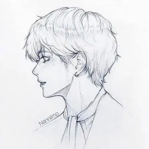 马克笔手绘丨超帅气的男生线稿哦