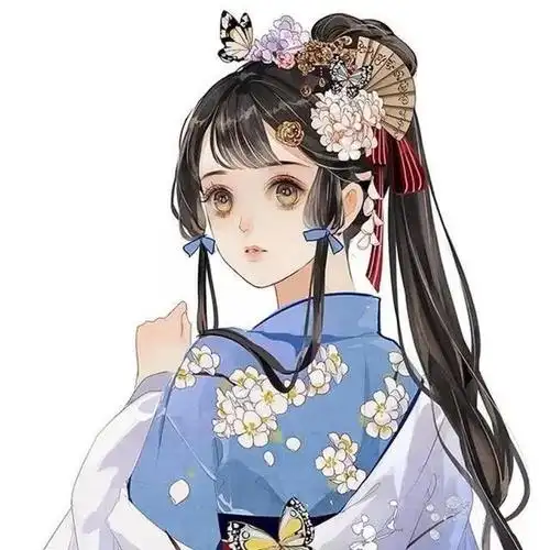 古风美人精致高冷手绘头像