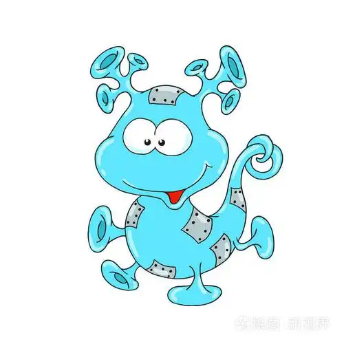 有趣的卡通人物外星人. 矢量从空间绘制客人.