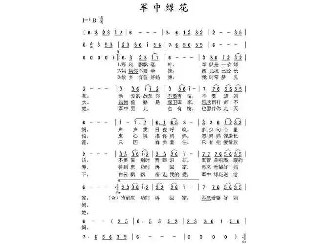 流行歌曲简谱大全ppt