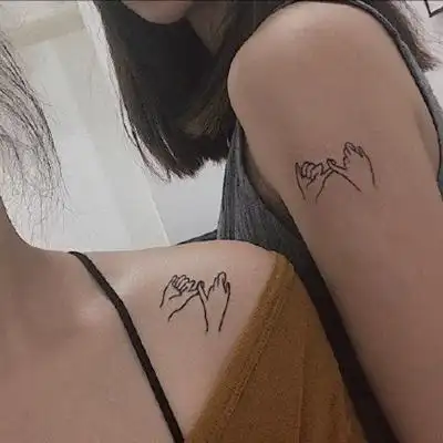 情侣纹身头像 适合情侣和姐妹的小清新纹身