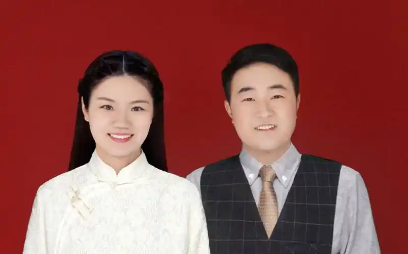 结婚啦,适合官宣的红底证件照来啦,换服装换发型都可以通红ps来实现啦