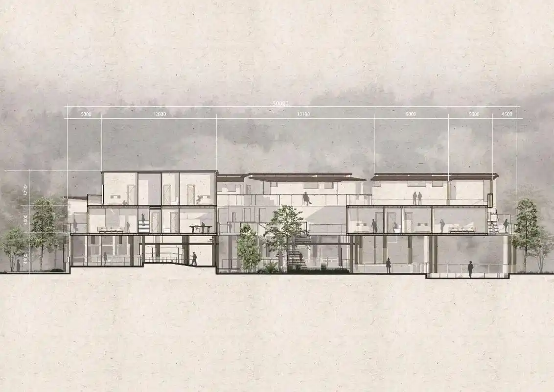 建筑立面图-建筑剖面图.#建筑设计 #建筑立面效果图 #建筑 - 抖音