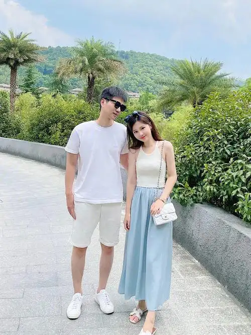 178163情侣穿搭干净清新蓝白色系78