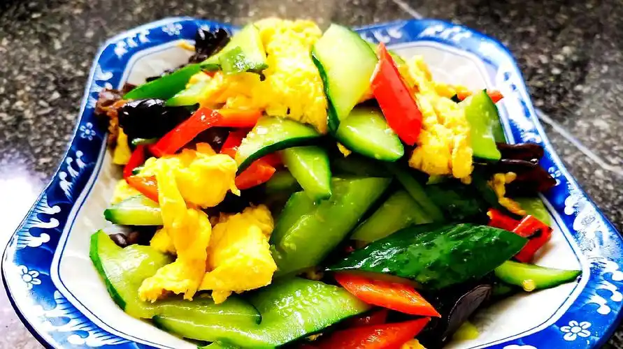 营养美味的黄瓜炒鸡蛋你学会了吗