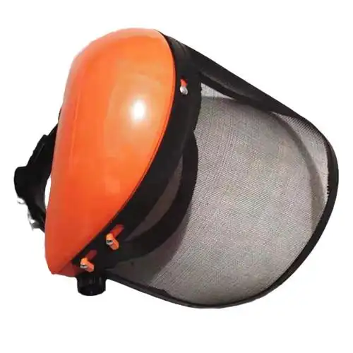 园林机械打草安全帽钢丝网防爆面屏割草帽防飞溅面罩面部防护面罩