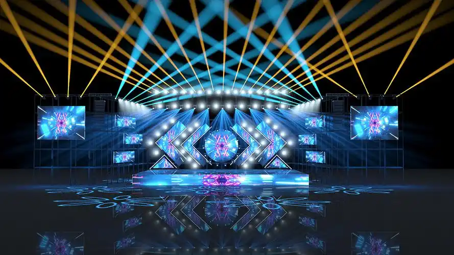 音乐节主题活动舞美效果图