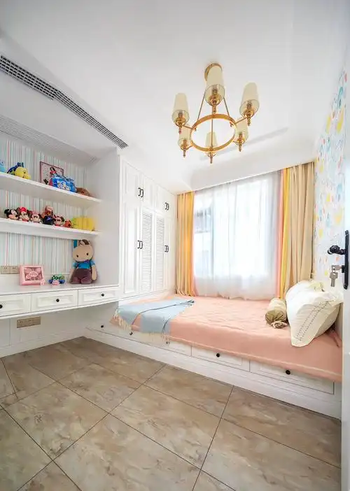 平米设计图纸简约二居之家儿童房设计图三居室中式风格书房装修设计图