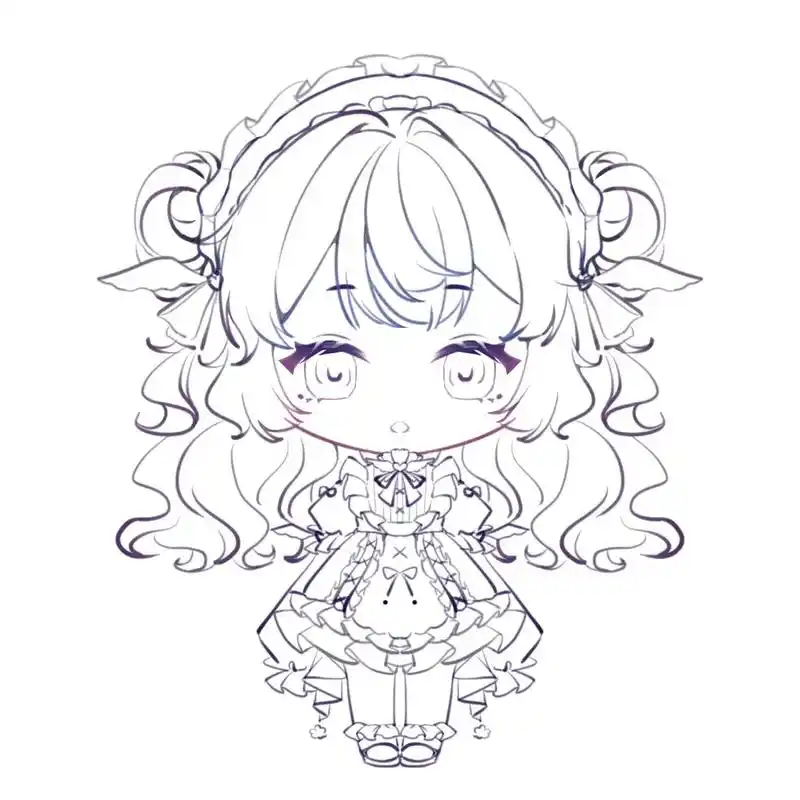 绘画 #指绘 #出设 #qq人 10r起随意加,可二改二转 - 抖音