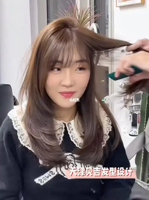 可扎可散修饰脸型免打理中长发宝妈首选73