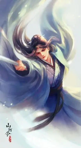 《山河令》同人古风插画-山河不足重