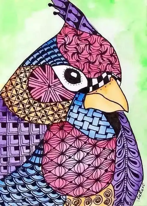 这幅线描装饰画就是最好的例子通过线条的描写让事物映入我们的眼帘