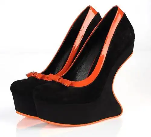 新春大牌明星潮流范 磨砂羊皮异形马蹄跟夜店派对女王 女鞋源产地