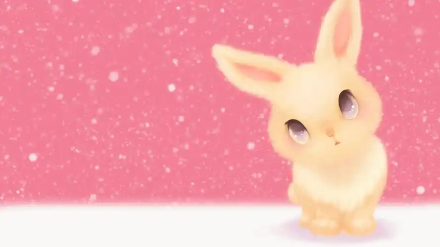 可爱的粉色卡通