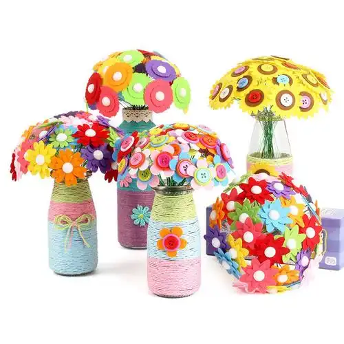 自做手工花的材料女童玩具6-8 儿童女孩7-9-12岁女制作