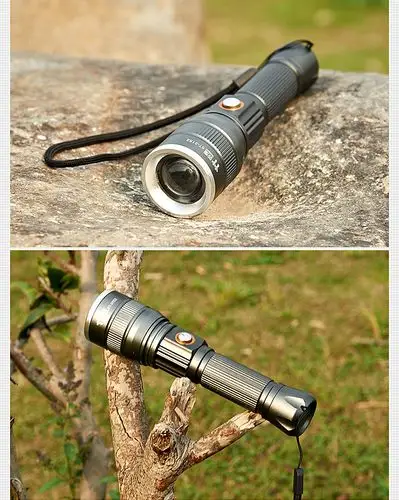 双童3152军工强光手电筒 变焦 远射可充电 野营打猎骑行 户外防身_不