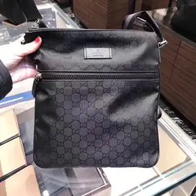 正品gucci/古驰 英国代购 丝绒布男款单肩斜跨男包 449184 449185