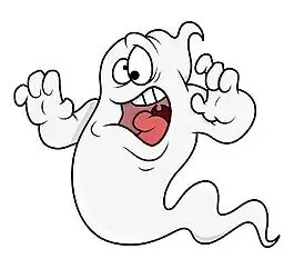 有趣的卡通鬼万圣节插画矢量