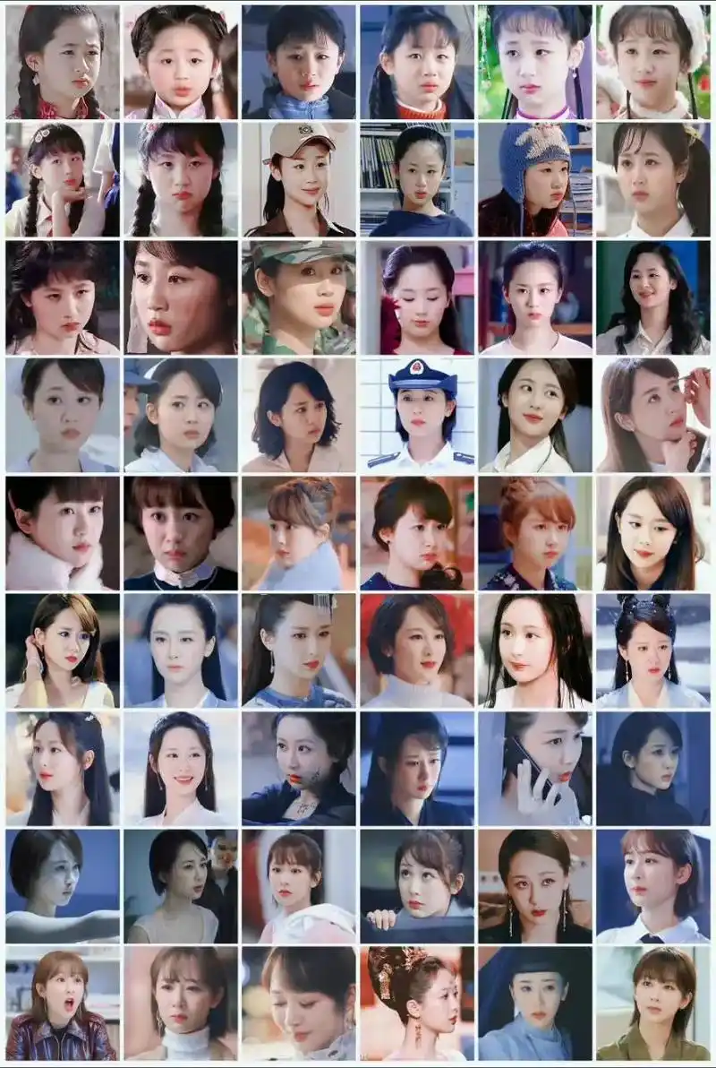 杨紫 别再造谣杨紫整容了 她几岁就有法令纹了 #甜系女孩  - 抖音