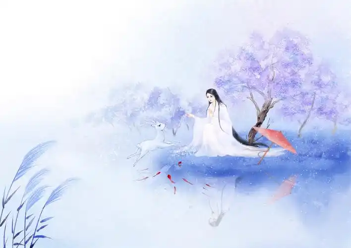 一尘不染的古风仙气句子,唯美配图,一瞥惊鸿美到哭