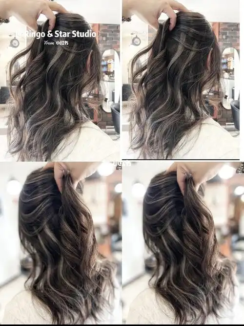 这样的烫发挑染可以有一辈子