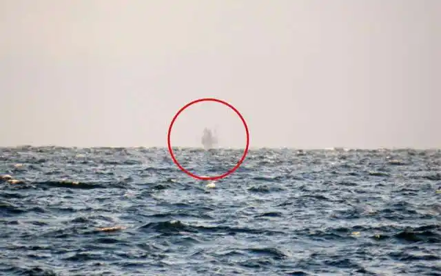 幽灵船海市蜃楼苏必利尔湖拍摄到的灵异画面