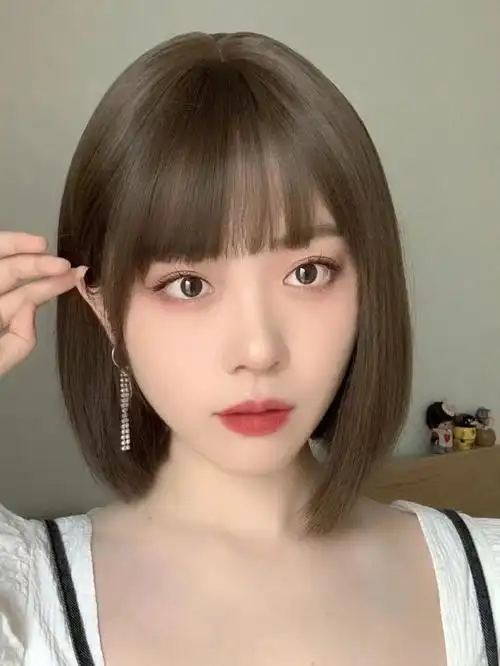 短发77高级雾感冷棕小姐姐都超爱的一款颜色