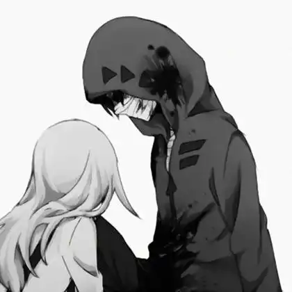 抑郁头像伤感动漫情侣 孤独的高清头像情侣冷酷伤感动漫图片_情侣动漫