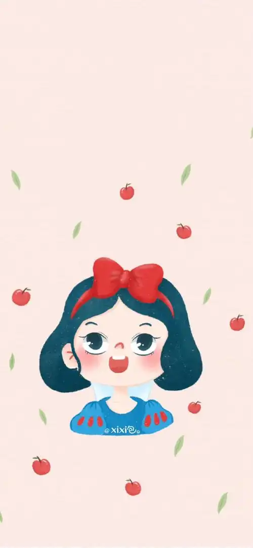 iphone全面屏 卡通系列 q版迪士尼公主 一颗酸苹果收集